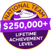 $250,000+ Lifetime Achievement Badge