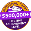 $500,000+ Lifetime Achievement Badge