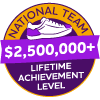 $2,500,000+ Lifetime Achievement Badge