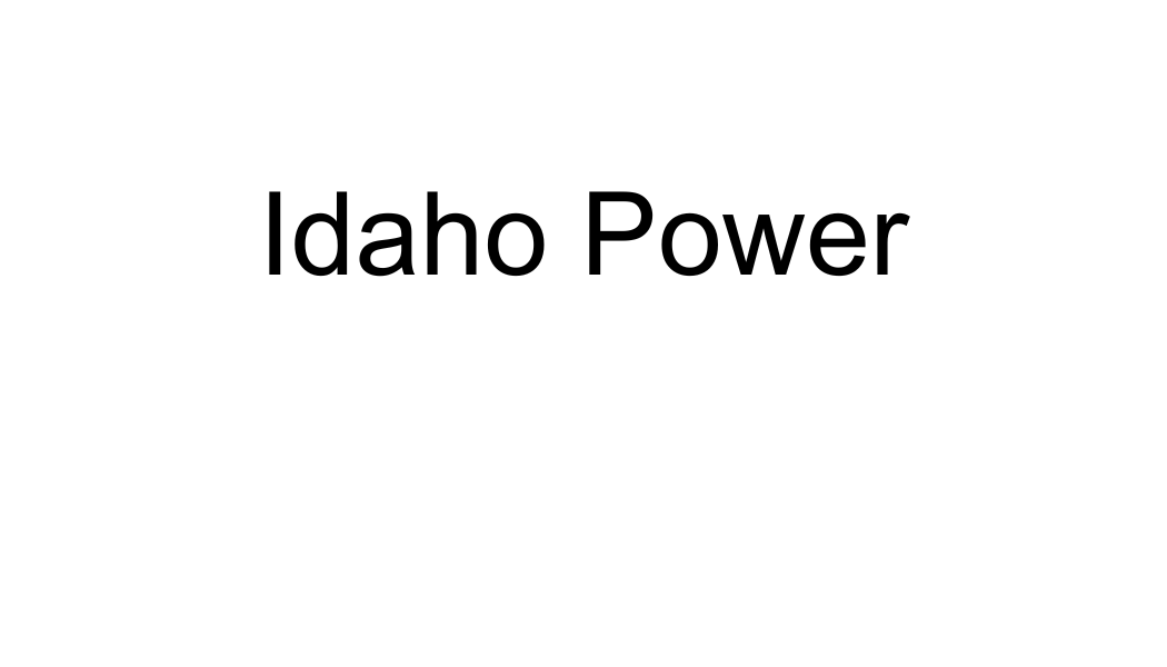 J. Idaho Power (Tier 4)