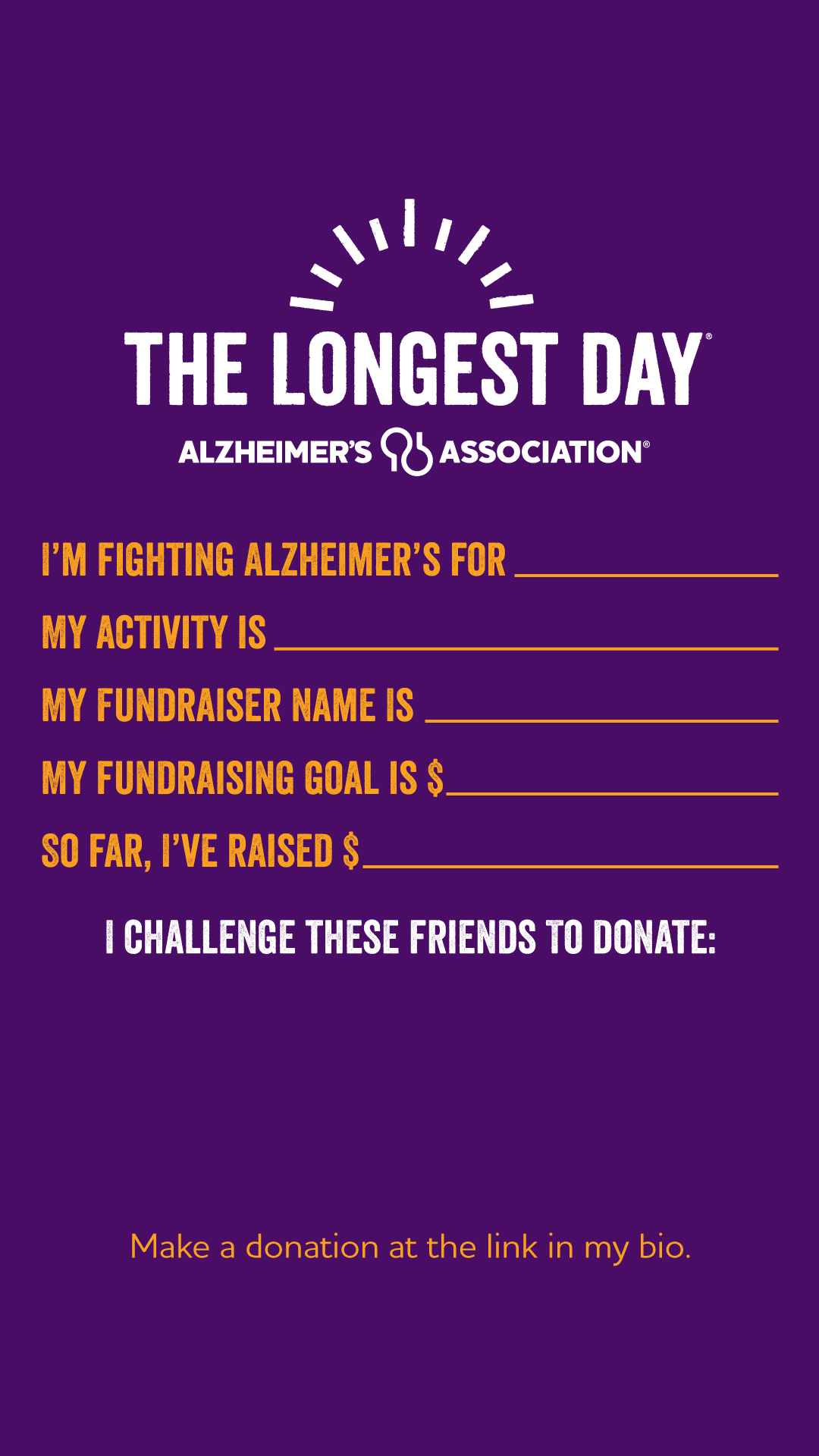 The Longest Day Help Fight Alzheimer's on June 20, 2024