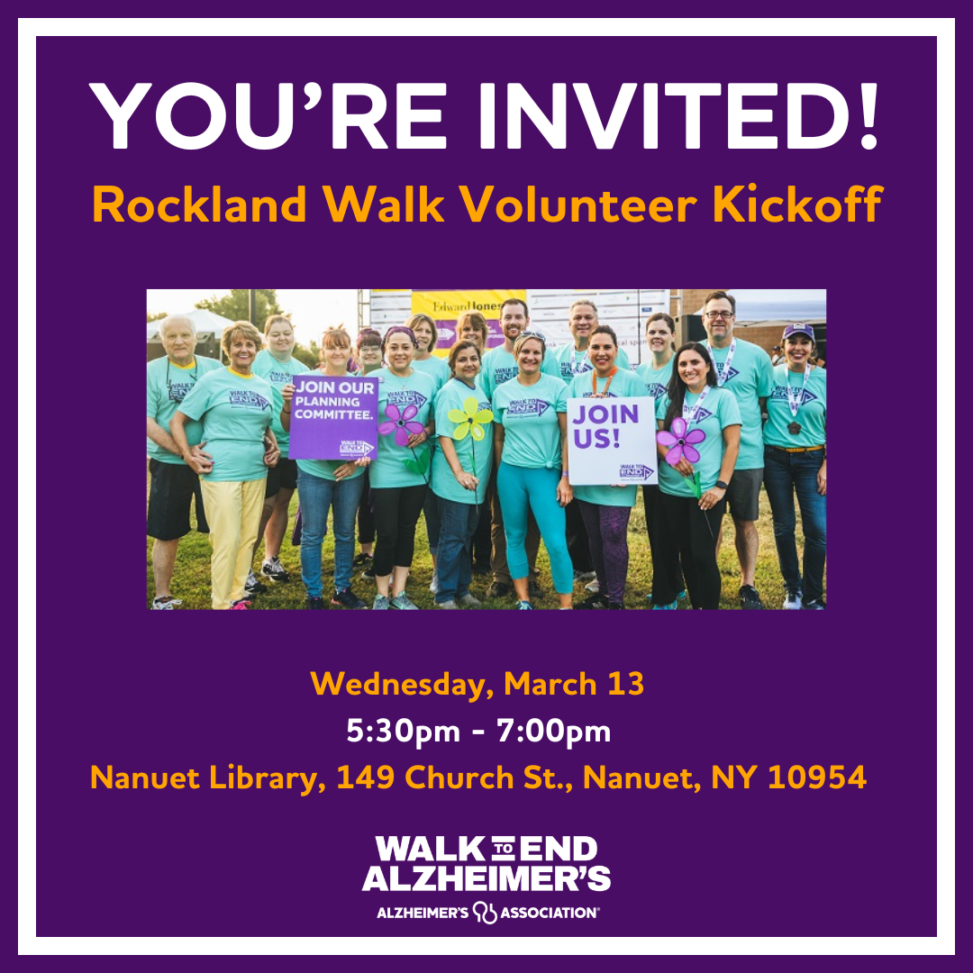 2024 Rockland Walk Volunteer Kickoff