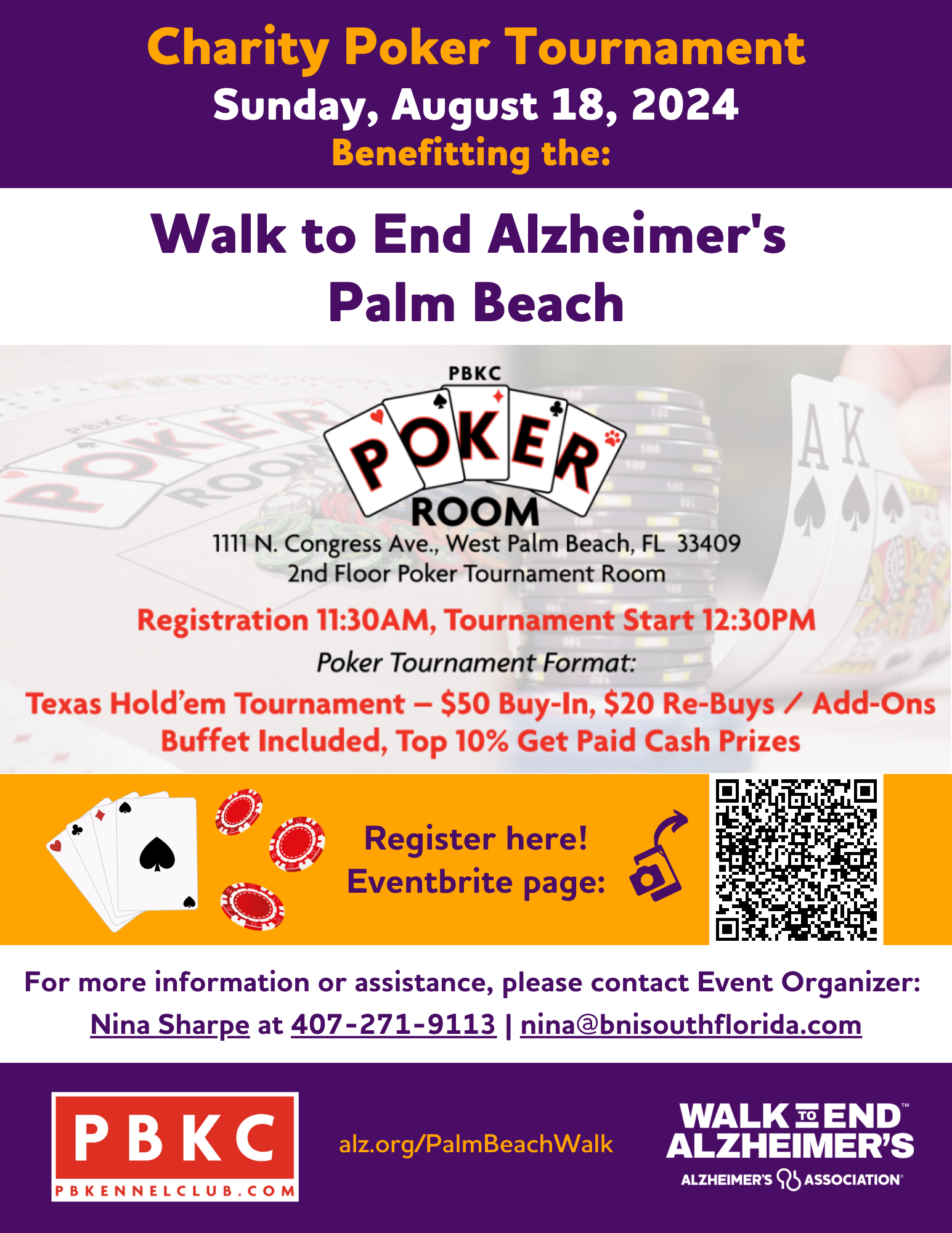 2024 Charity Poker Tournament_Sunday, August 18th_At the PBK