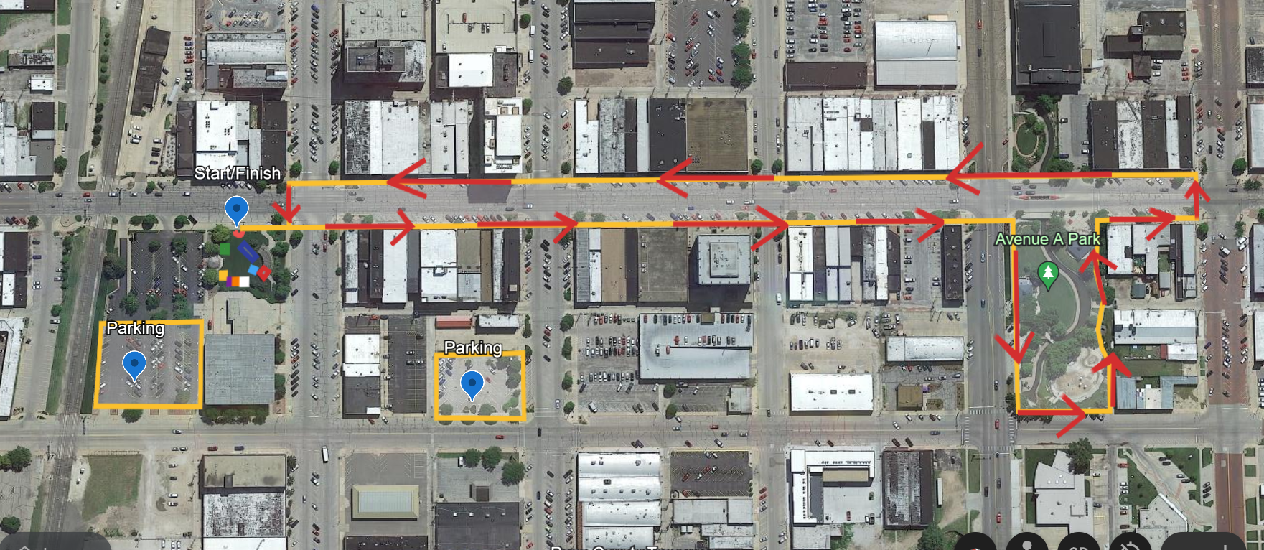 2024 Hutch Walk route and parking.png