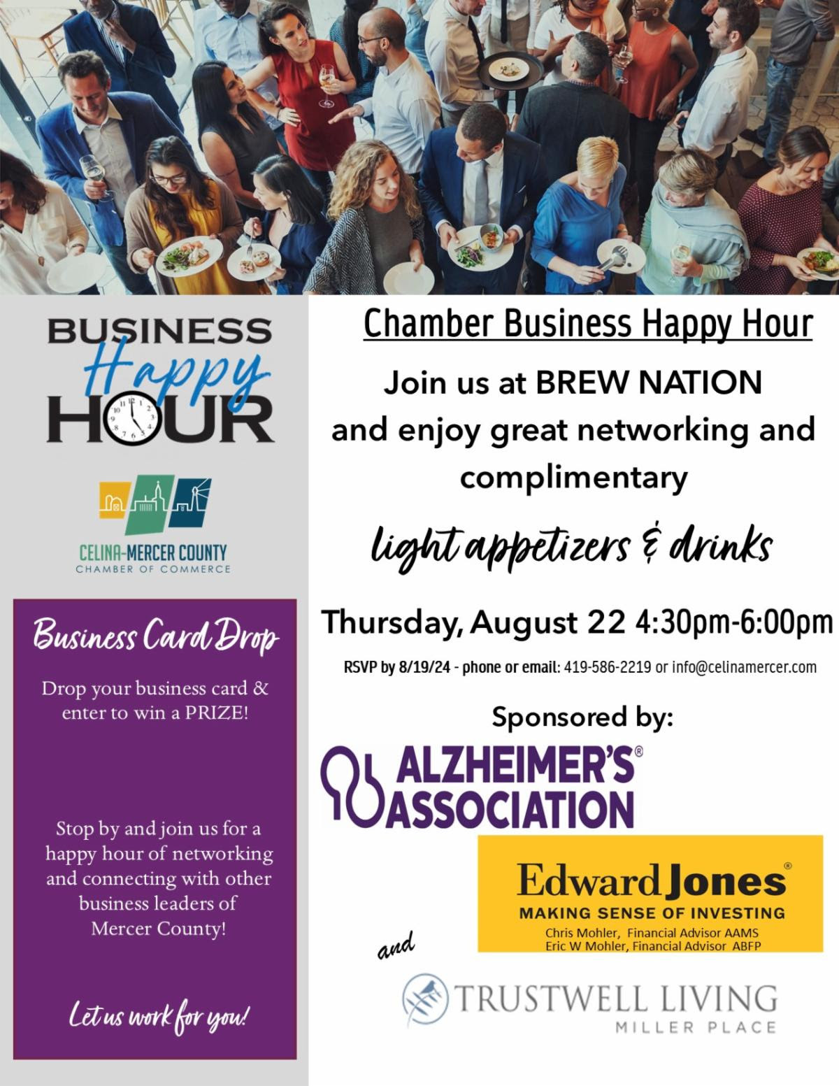 Grand Lake Walk Business After Hours flyer 2024