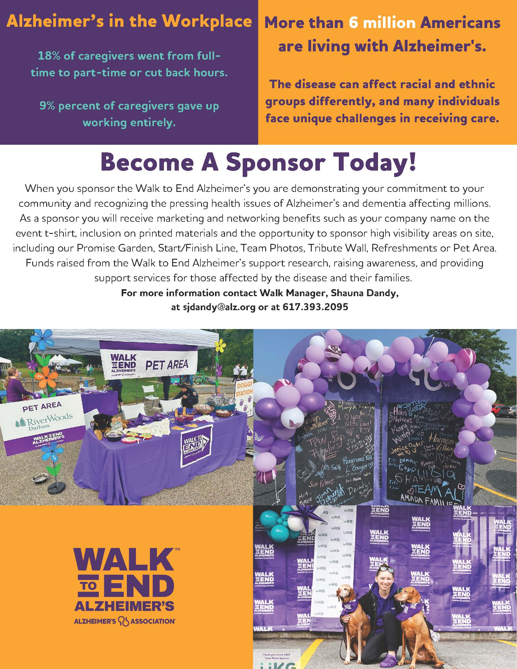 Become A Walk Sponsor Today - SD