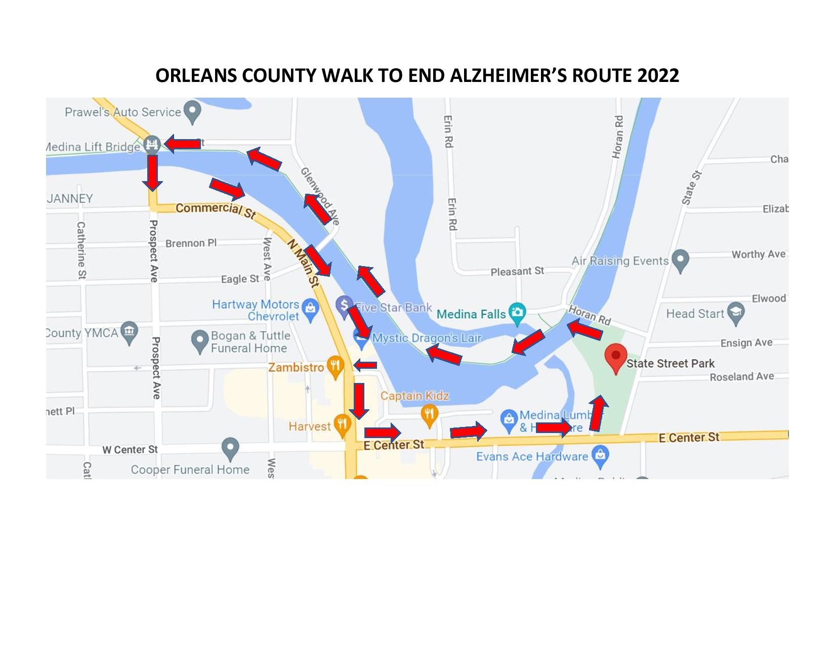 2022 Orleans County Route Map