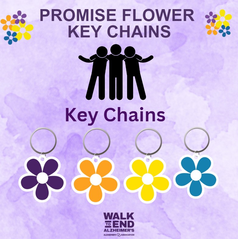 Promise Flower Key Chains w 3 team members.jpg