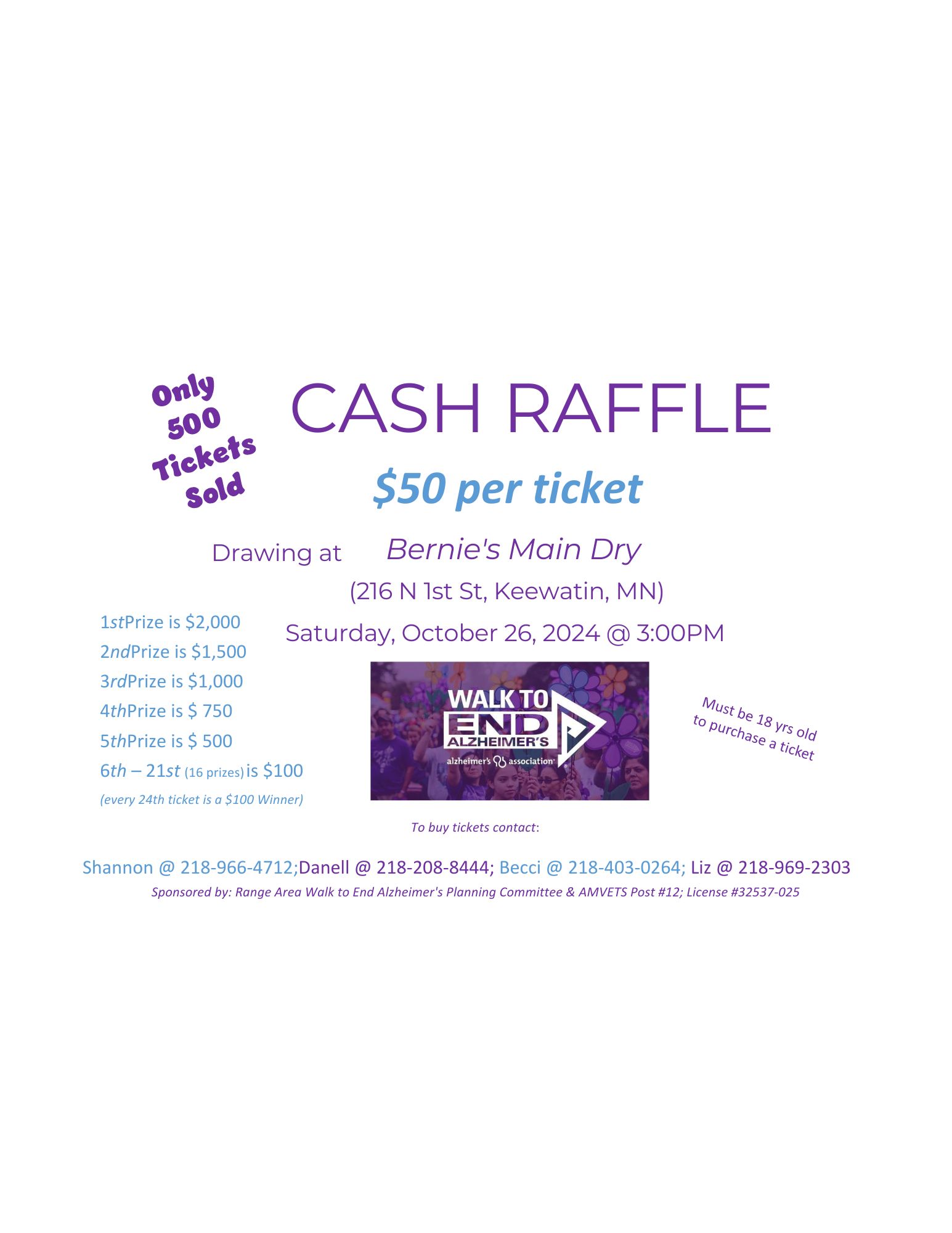 Range Area Cash Raffle 2024