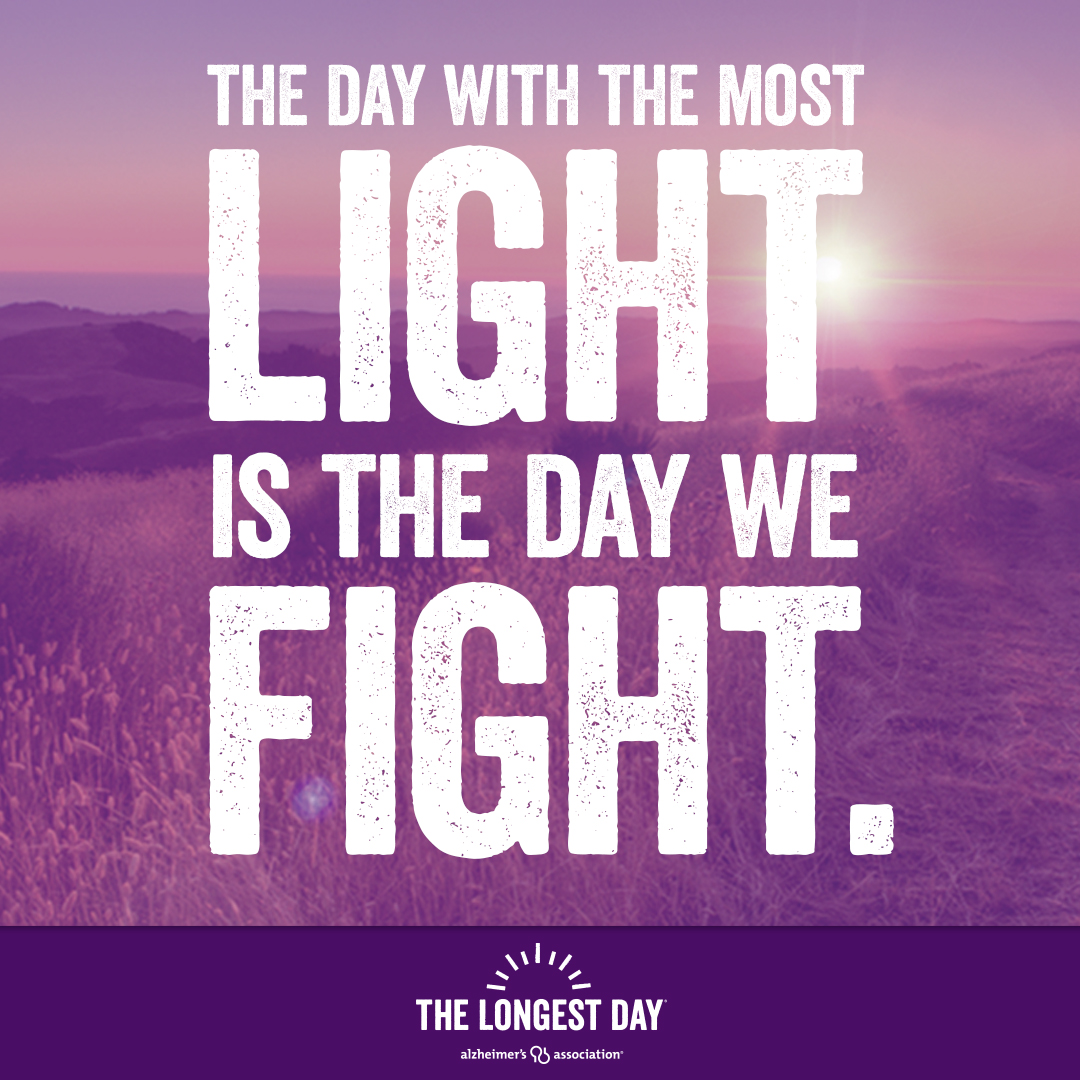The Longest Day Help Fight Alzheimer's on June 20, 2021