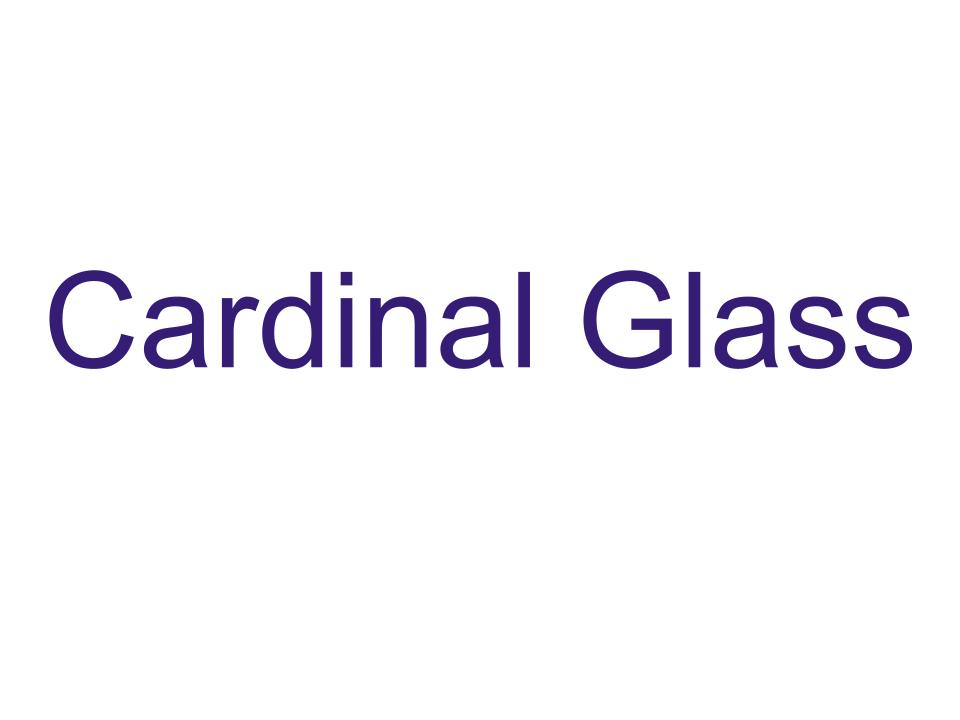 3b. Cardinal Glass (Bronze)