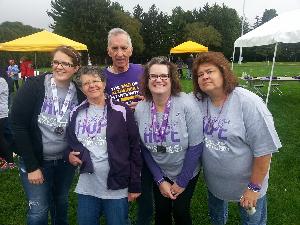 My Mom, Dad, Sister's and I at Walk to End 2016