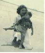 Mamita with my brother Gustavo A. when he was a child.