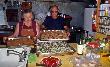 Betty & Brooke, Meal Prep, Echo Summit Lodge, July 1986