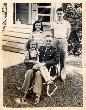 Sitting on her Dad's lap circa 1944