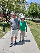 Carol and Phil walking the trails