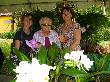 Mom, Caitlin and Susan at an Orchid Show - Dec 2008