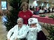 Margie with daughter Gail and Aggie Santa