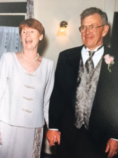 Dennis and Mary at our wedding in 2000.  