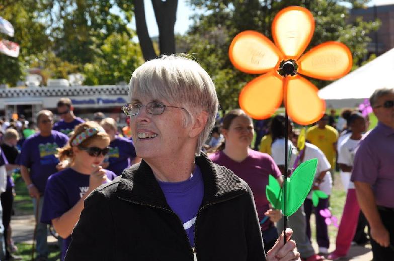 Anne at the 2013 Indy Walk to End Alzheimer's