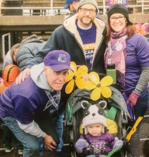 Kay's Caregivers, Dell, Chris, Stef, and Harvey at Walk 2018