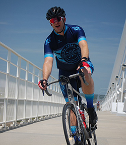 Crossing the Ravenel Bridge at the end of the 2018 RTR