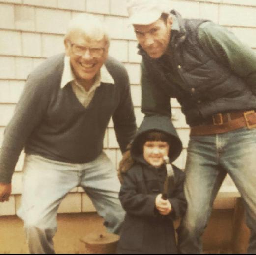 Poppy, me (age 4) and my dad