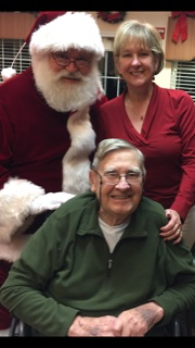 Dad with Santa in 2016