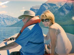 Papá y yo en las Montañas Rocosas de Canadá