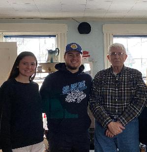 Me, my brother, and grandpa Bill