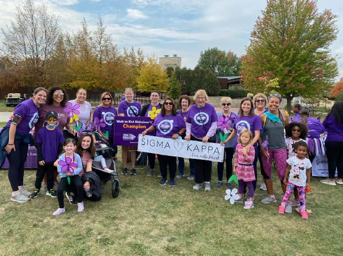 Nuestro grupo en el 2021 Walk to End Alzheimer's