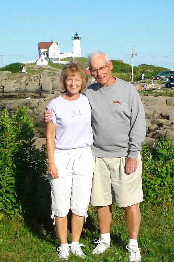 Dad and I at Nubble Light-2009
