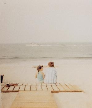 Me and Grandmom.  She loved the beach!  I keep this photo in my office as a reminder of why I do what I do.