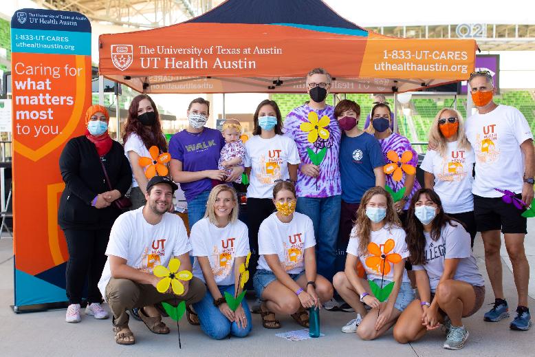 Team UT Health Austin at the 2021 Alzheimer's Walk