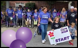 Los residentes, las familias y el personal de Belmont Village ~ Walk to End Alzheimer's 2022