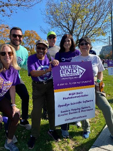 Equipo SHS en el Gran Boston 2022 Walk to End Alzheimer's