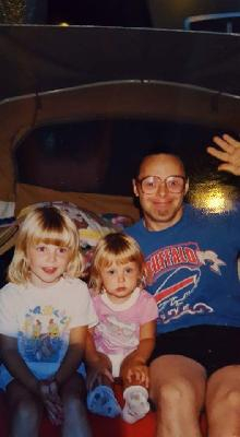 One of my favorite pictures of my sister, Uncle Jeff, and me!