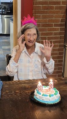 Mom on her 93rd Birthday! 