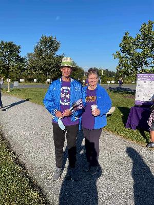 John and Nancy in Francis "gear"!