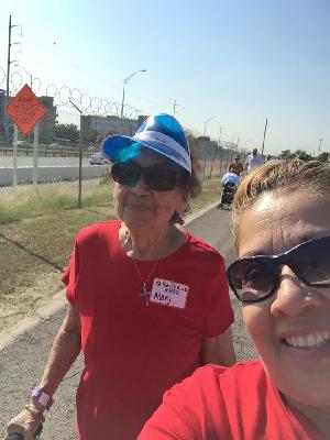 Mom at Alz walk in Austin