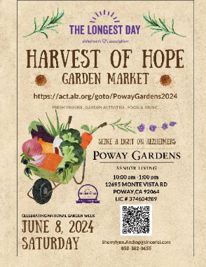 JOIN US ON JUNE 8TH  FOR OUR GARDEN MARKET EVENT