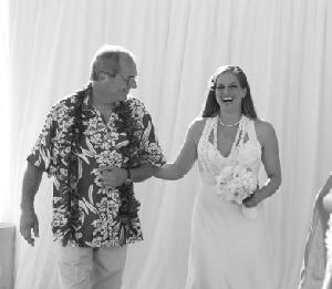 Dad walking me down the aisle - Now I walk for him