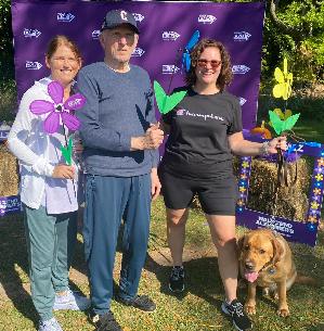 Lisa, Terry, Julie and Hoover at 2023 Walk