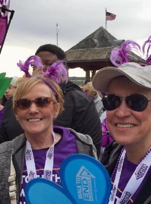 I walk in honor of my sister, Barbara Wright and To Find a Cure to End ALZ