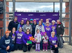2023 ALZ walk with co-workers & family at Canal Park in Akron!