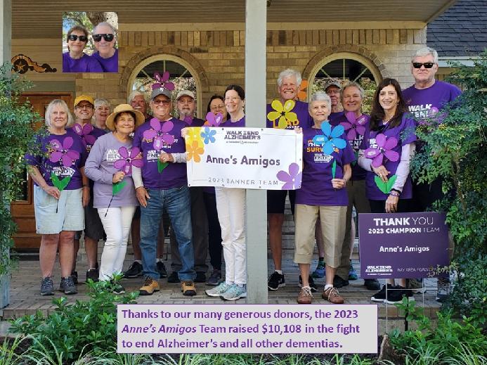 ¡Los Amigos del Equipo Anne 2023 agradecen a sus MUY generosos donantes!