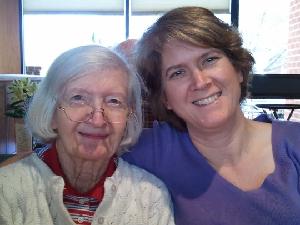 Mom and I before my hair turned gray!