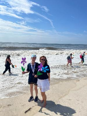 Fire Island Walk 2023 - Me & Donna Stefans