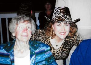 ¡La abuela Scharf y yo!