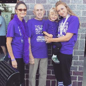 Pop Pop from the first and only Walk to End Alzheimer's he was able to join us for, 2015